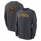 Pittsburgh Pirates City Connect 2-Hit Club Crew Pullover Dark Gray - Taass near me