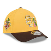 San Diego Padres 2026 MLB Spring Training 39THIRTY M-Crown Flex Cap Yellow - Taass sale