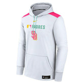 San Diego Padres 2025 City Connect MLB Authentic Therma Hoodie White - Taass sale