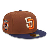 San Diego Padres Harvest New Era 59FIFTY Fitted MLB Cap Brown - Taass online