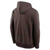 San Diego Padres Wordmark Nike Therma Dri-FIT MLB Hoodie Brown - Taass online