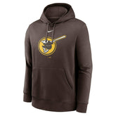 San Diego Padres Alternate Logo Nike Club Fleece MLB Hoodie Brown - Taass near me