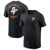 San Francisco Giants City Connect 2-Hit Nike Cotton T-Shirt Black - Taass for sale
