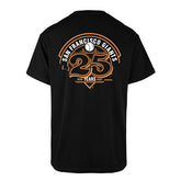 San Francisco Giants 25th Anniversary '47 Echo MLB T-Shirt Black - Taass near me