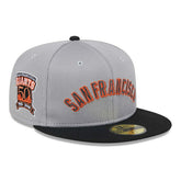 San Francisco Giants Pivot Mesh Crown New Era 59FIFTY Fitted MLB Cap - Taass sale