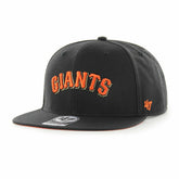 San Francisco Giants Script '47 Captain Snapback MLB Cap Black - Taass near me