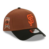San Francisco Giants Harvest New Era A-Frame Trucker MLB Cap - Taass US