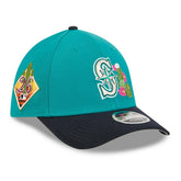 Seattle Mariners 2026 MLB Spring Training 39THIRTY M-Crown Flex Cap Teal - Taass US