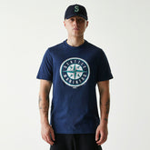 Seattle Mariners Team Logo New Era MLB T-Shirt Navy - Taass sale