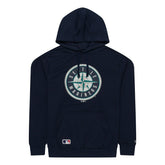 Seattle Mariners Team Logo New Era MLB Hoodie Navy - Taass for sale