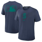 Seattle Mariners Early Work 2025 MLB Authentic Nike Tri-Blend T-Shirt Navy - Taass sale