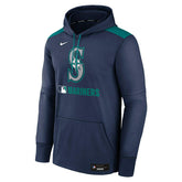 Seattle Mariners 2025 MLB Authentic Performance Therma Hoodie Navy - Taass for sale