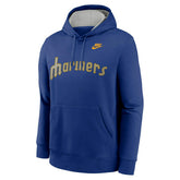 Seattle Mariners Rewind Script Nike Club MLB Hoodie Blue - Taass discount