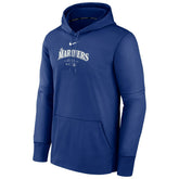 Seattle Mariners 2024 MLB Authentic Practice Nike Therma Hoodie Blue - Taass for sale