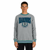 Seattle Mariners Throwback MLB Crew Sweatshirt Gray - Taass near me