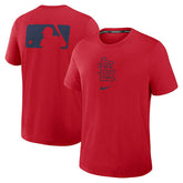 St. Louis Cardinals Early Work 2025 MLB Authentic Nike Tri-Blend T-Shirt Red - Taass discount