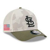 St. Louis Cardinals 2025 MLB Armed Forces 9FORTY M-Crown A-Frame Snapback Cap - Taass US