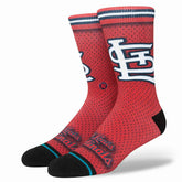 St. Louis Cardinals MLB Batting Practice Stance Crew Socks - Taass US