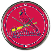 St. Louis Cardinals WinCraft Chrome MLB Wall Clock - Taass sale