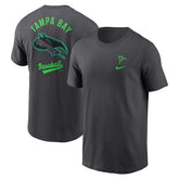 Tampa Bay Rays City Connect 2-Hit Nike Cotton T-Shirt Anthracite - Taass sale