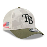 Tampa Bay Rays 2025 MLB Armed Forces 9FORTY M-Crown A-Frame Snapback Cap - Taass near me