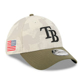 Tampa Bay Rays 2025 MLB Armed Forces New Era 39THIRTY Flex Cap - Taass sale