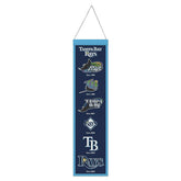 Tampa Bay Rays Logo Evolution MLB Wool Banner - Taass online