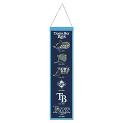 Tampa Bay Rays Logo Evolution MLB Wool Banner - Taass online