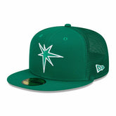 Tampa Bay Rays 2022 St. Patrick's Day On-Field New Era 59FIFTY MLB Cap - Taass near me