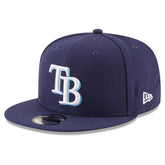 Tampa Bay Rays Basic Logo New Era 9FIFTY MLB Snapback Cap - Taass sale