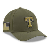 Texas Rangers 2026 MLB Armed Forces 9FORTY M-Crown A-Frame Adjustable Cap Olive - Taass near me