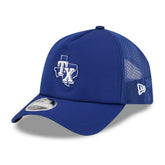 Texas Rangers 2026 MLB Batting Practice 9FORTY APEX Trucker Cap Blue - Taass US
