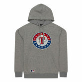 Texas Rangers Team Logo New Era MLB Hoodie Gray - Taass near me