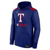 Texas Rangers 2025 MLB Authentic Performance Therma Hoodie Blue - Taass near me
