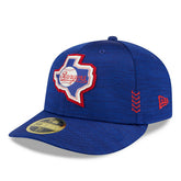 Texas Rangers 2024 MLB Clubhouse New Era Low Profile 59FIFTY Fitted Cap Blue - Taass near me