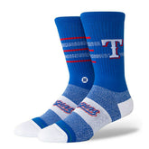 Texas Rangers Closer Stance MLB Crew Socks - Taass for sale