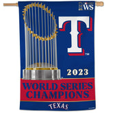 Texas Rangers 2023 World Series Champions Banner Flag - Taass discount