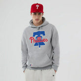 Philadelphia Phillies Team Logo New Era MLB Hoodie Gray - Taass discount