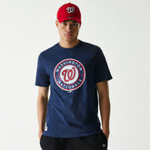 Washington Nationals Team Logo New Era MLB T-Shirt Navy - Taass sale