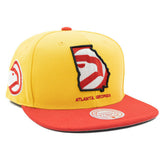 Atlanta Hawks Georgia Insider Mitchell & Ness Snapback NBA Cap - Taass US