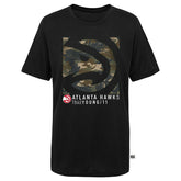 Atlanta Hawks Trae Young Camo Logo NBA T-Shirt Black - Taass online