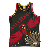 Atlanta Hawks Big Face 2.0 Mitchell & Ness NBA Jersey Black - Taass discount