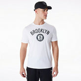 Brooklyn Nets Team Logo New Era NBA T-Shirt White - Taass sale