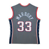 Stephon Marbury #33 New Jersey Nets 1999-00 Mitchell & Ness Alternate Swingman NBA Jersey Grey - Taass for sale