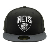 Brooklyn Nets Basic 2-Tone New Era 59FIFTY Fitted NBA Cap - Taass near me
