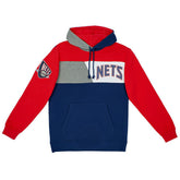 New Jersey Nets Mitchell & Ness Color Blocked NBA Fleece Hoodie - Taass online