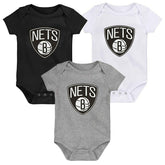 Brooklyn Nets Born to Win NBA Infant Bodysuit Set (3-Piece) - Taass discount