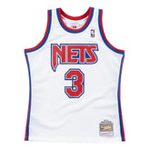 Dražen Petrović #3 New Jersey Nets 1992-93 Swingman NBA Jersey White - Taass US