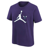 Charlotte Hornets Jordan Jumpman Logo NBA T-Shirt Purple (YOUTH) - Taass for sale