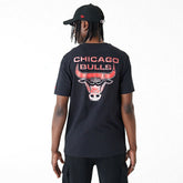 Chicago Bulls Holographic New Era NBA T-Shirt Black - Taass US